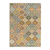 FLACHGEWEBETEPPICH Mehrfarbig Serak 160/230 cm - Multicolor, Kunststoff/Textil (160/230cm) - Atticgo