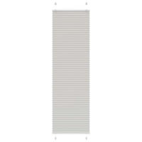 PLISSEE 60/200 cm Stoffbreite 59,4 cm aus Polyester Hellgrau - Hellgrau, Textil (60/200cm) - vidaXL