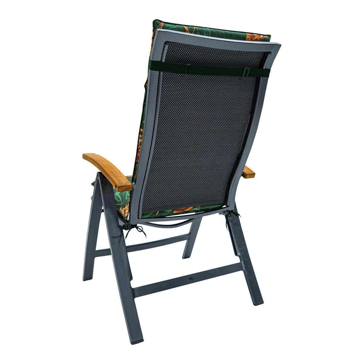 GARTENSTUHLKISSEN Lua 120/50 cm 4er-Set - Grün, Textil (50/8/120cm) - Madison