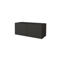 LOWBOARD NOA-2-W 100x40x41 cm - Schwarz - Schwarz, Holzwerkstoff (100/40/41cm) - ALTDECOR