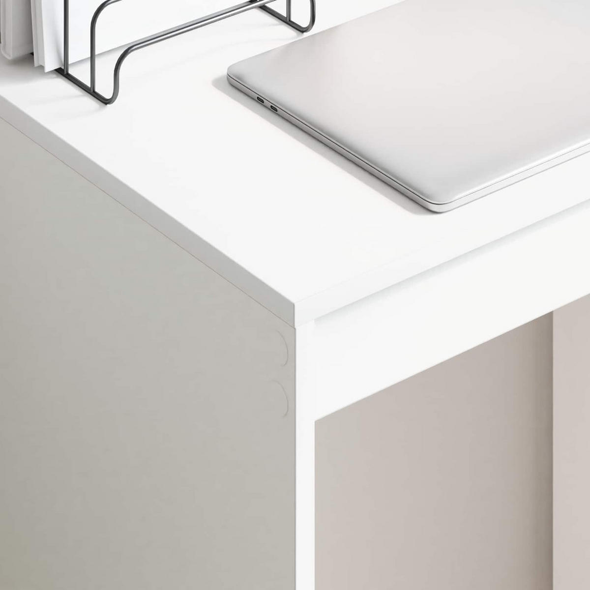 SCHREIBTISCH Weiss 60/40/76 Cm - Weiß, Holzwerkstoff (60/40/76cm) - vidaXL