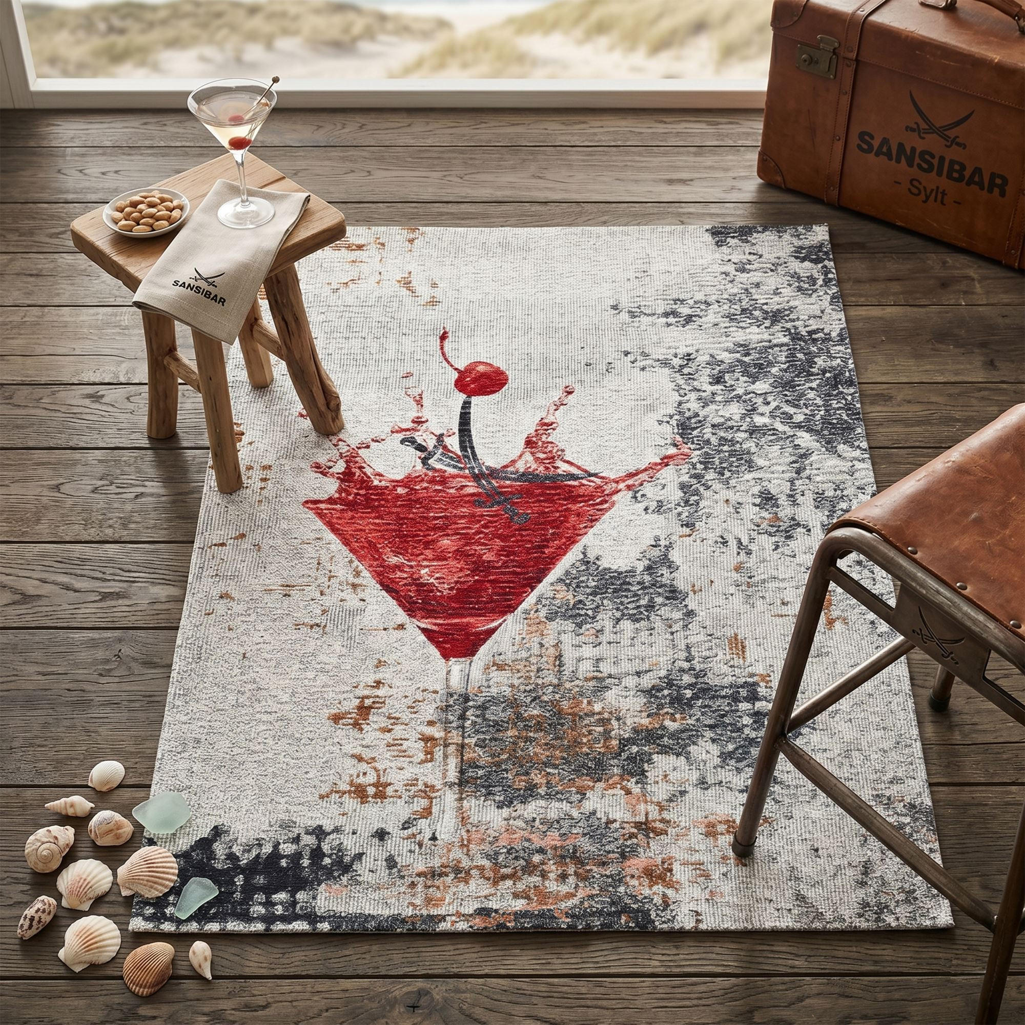 FLACHWEBTEPPICH Keitum 130x190 cm - Rot, Textil (130/190cm) - Sansibar SYLT