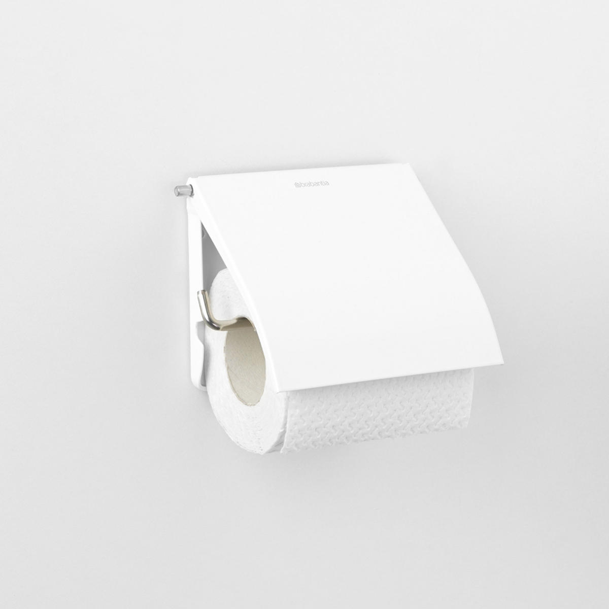 TOILETTENBÜRSTENGARNITUR ReNew, White / Weiß - Weiß, Metall (14.4/11.8/16.5cm) - Brabantia