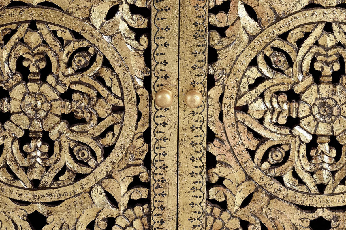 KOMMODE aus Mangoholz - Hellbraun, Holz (110/80/40cm) - Giner y Colomer