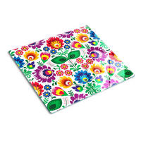 GLASPLATTE 60x52 cm Ethnisches Muster - Multicolor, Glas (60/0.4/52cm) - TULUP