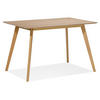 ESSTISCH Massivholz Rechteckig Skandi-Stil ZELAX, Beige 120x80x77 cm - Beige, Eichenholz/Holz (80/120/77cm) - KADIMA DESIGN