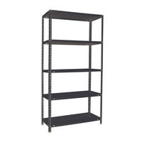 SCHRAUBREGAL PANDA TALL | HxBxT 200x110x30cm | 5 Fachböden | Fachlast 90kg | Anthrazit - Anthrazit, Metall (110/200/30cm) - PROREGAL
