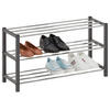 SCHUHREGAL DUBLIN - Grau, Metall (80/45/29cm) - IDIMEX