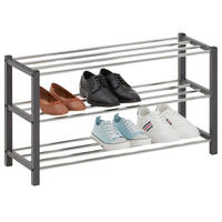 SCHUHREGAL DUBLIN - Grau, Metall (80/45/29cm) - IDIMEX