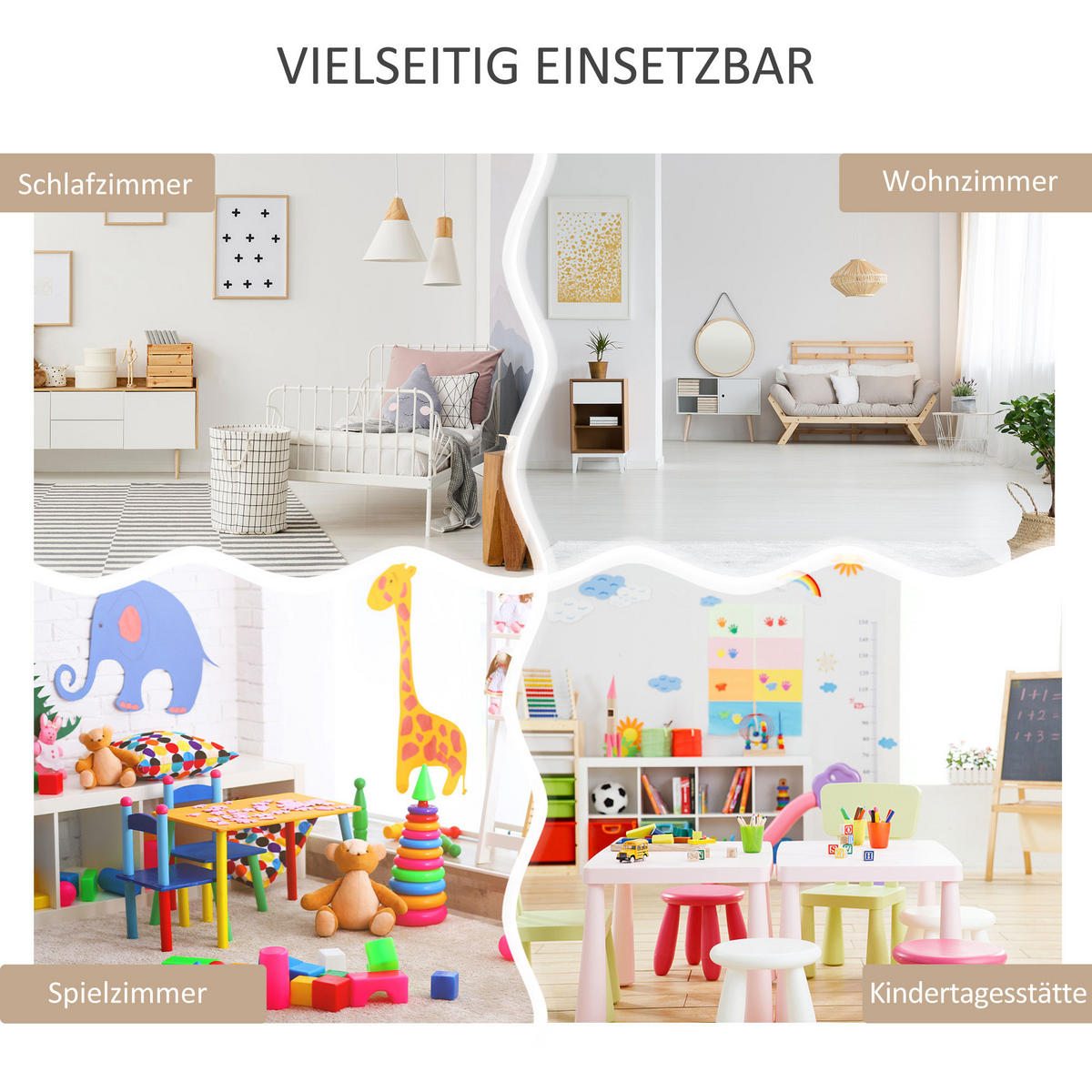 KINDERBÜCHERREGAL - Weiß, Holzwerkstoff (29.9/90/60cm) - HOMCOM
