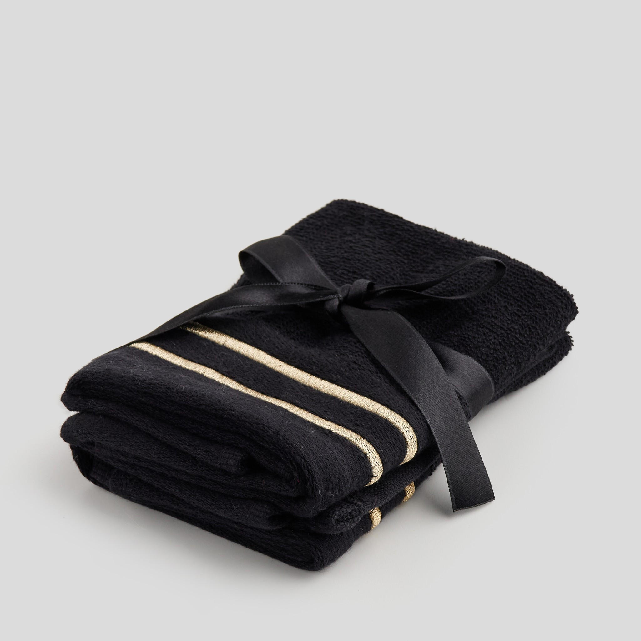 GÄSTETUCH-SET Aristo - Schwarz, Textil (30/30cm) - home&you