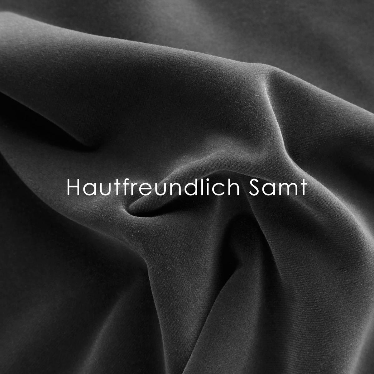 POLSTERBETT 140/200 cm in Grau Samt mit Bettkasten und verstellbarem Kopfteil - Grau, Holzwerkstoff/Textil (140/200cm) - WISHDOR
