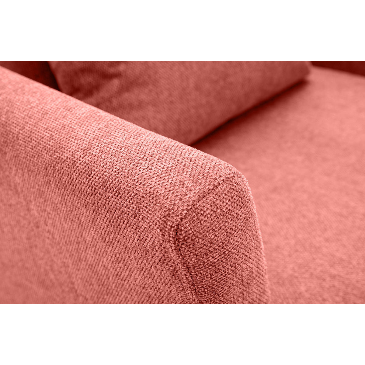 SESSEL abnehmbarer Bezug terracotta Samt OSLO - Terracotta, Textil (80/81/74.5cm) - Miliboo