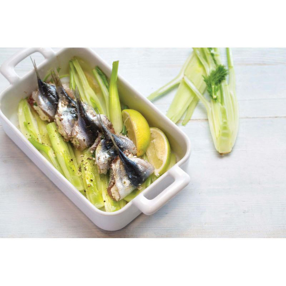 AUFLAUFFORM 70 cl RECHTECKIG Weiss - Weiß, Keramik (1cm) - Revol Porcelaine France