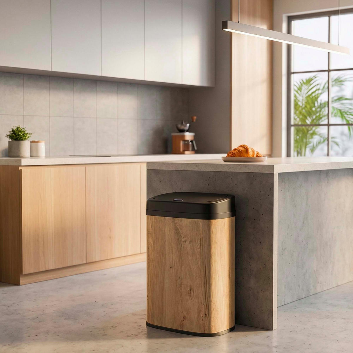 AUTOMATISCHER Küchenmülleimer MAJESTIC hellbraun - Hellbraun, Metall (29/62/40cm) - Kitchen Move