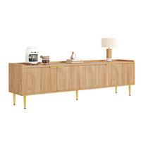 TV-ELEMENT mit Kabelmanagement 170 x 35 cm MDF Natural - Braun, Holzwerkstoff (35/47.5/170cm) - Beauniv
