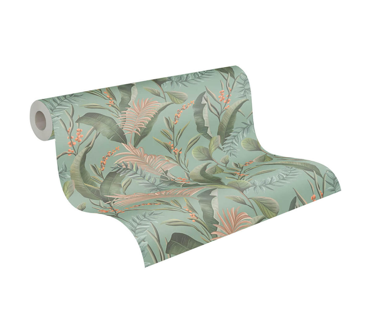 VLIESTAPETE Bunt 53/1005 cm - Türkis, Textil (53/1cm) - KUNSTLOFT