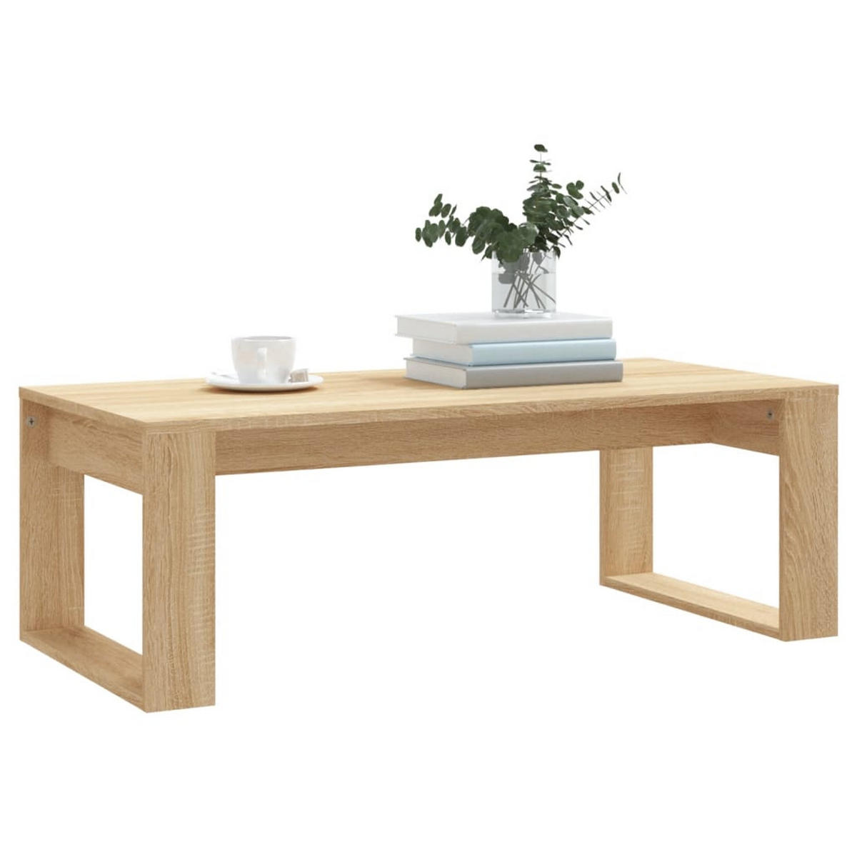 COUCHTISCH Sonoma-Eiche 102x50x35 cm Holzwerkstoff - Hellbraun, Holzwerkstoff (50/102/35cm) - furnicato