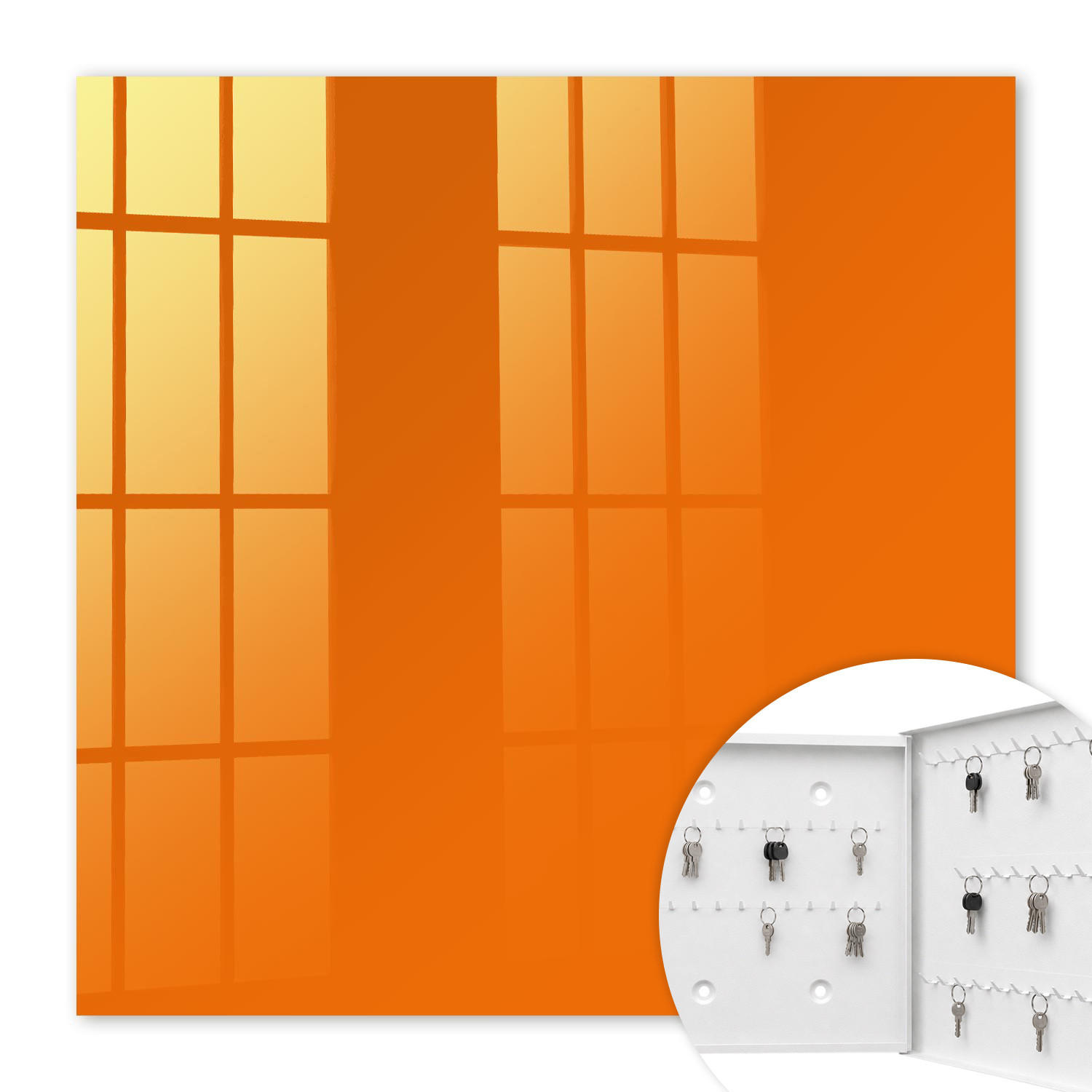 Tulup Schlüsselbox Orange 30x30x5 cm