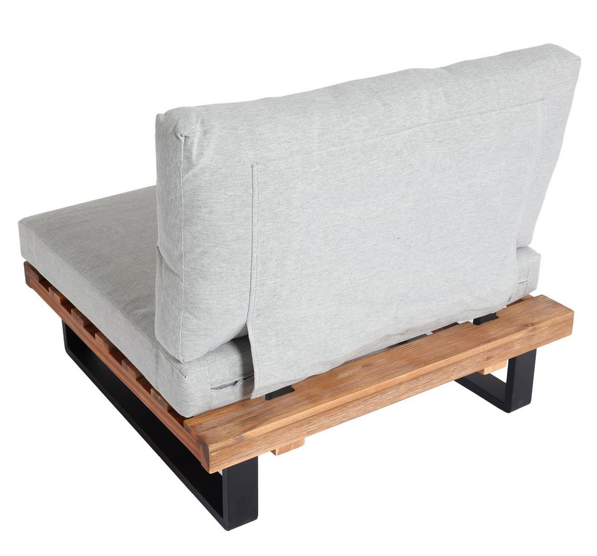 LOUNGESESSEL Garten Hellbraun Hellgrau - Braun, Holz (82/75/82cm) - PROREGAL