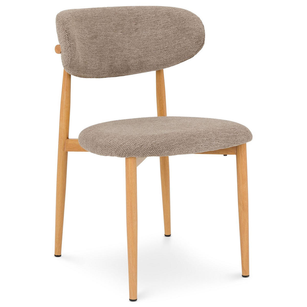 ESSGRUPPE ARVIKA ARIEL 5er Set beige, Eiche - Beige, Holzwerkstoff - IDIMEX