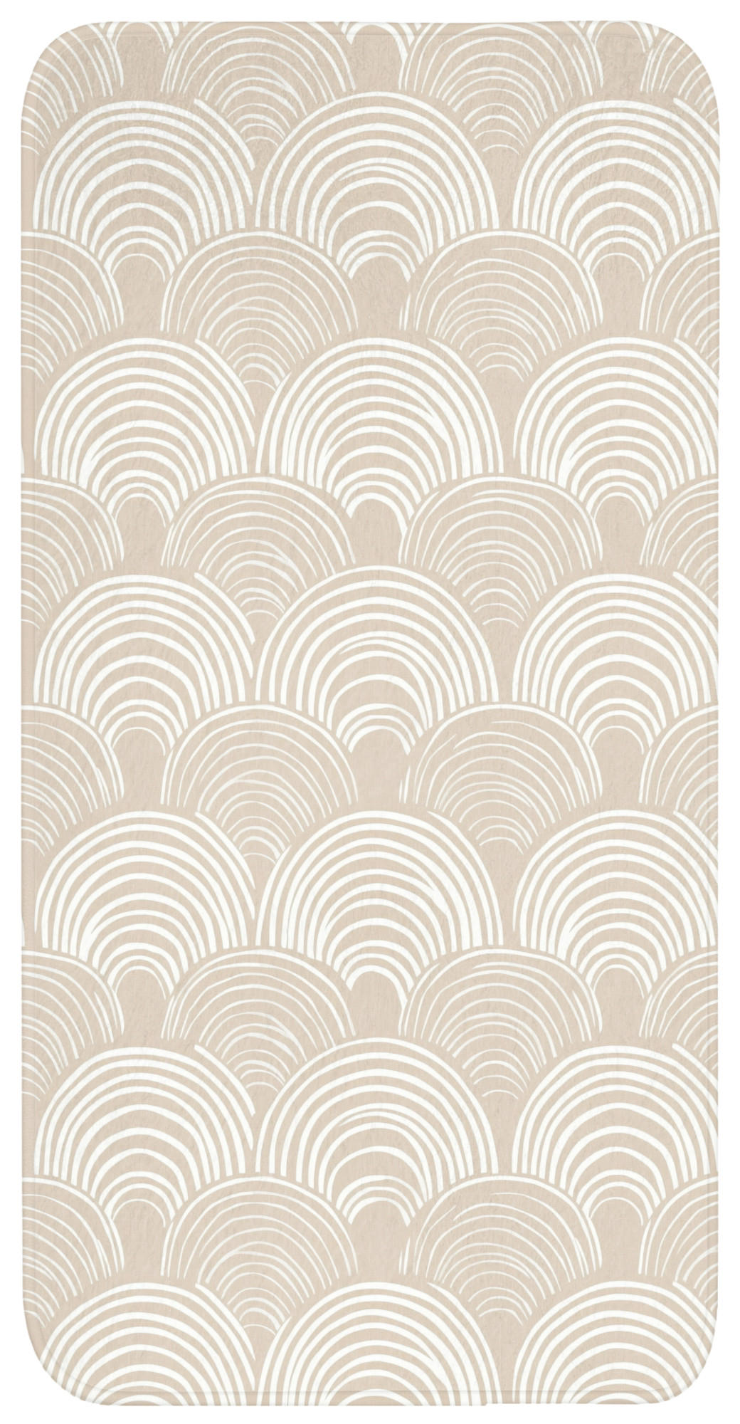 KOUPELNOVÁ PŘEDLOŽKA Vlny - Textura - Béžová 60x120 cm - kašmírová, textil/plast (60/120cm) - OnlyWow