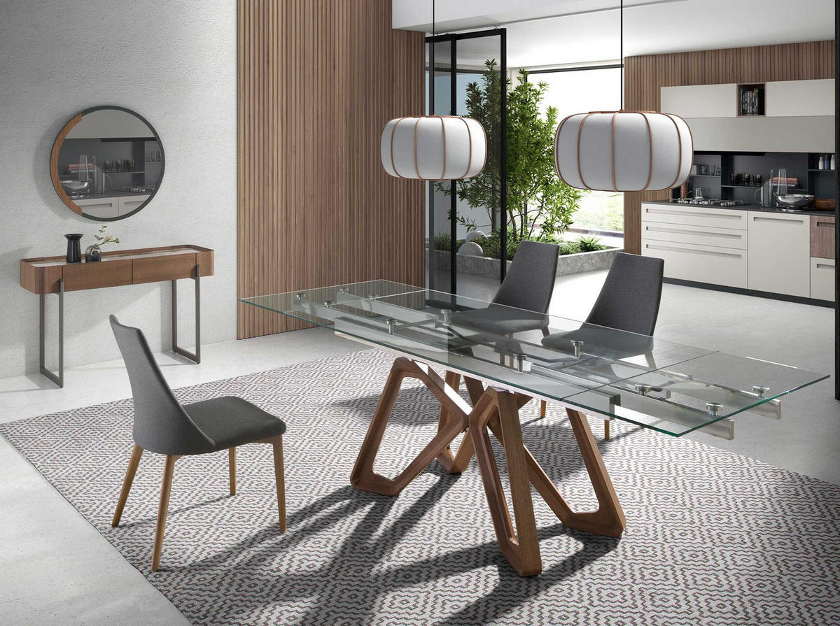 WANDSPIEGEL Wandspiegel Runden schwarzer Stahl Ø80/4 cm - Walnussfarben/Schwarz, Metall (80/4/80cm) - ANGEL CERDA