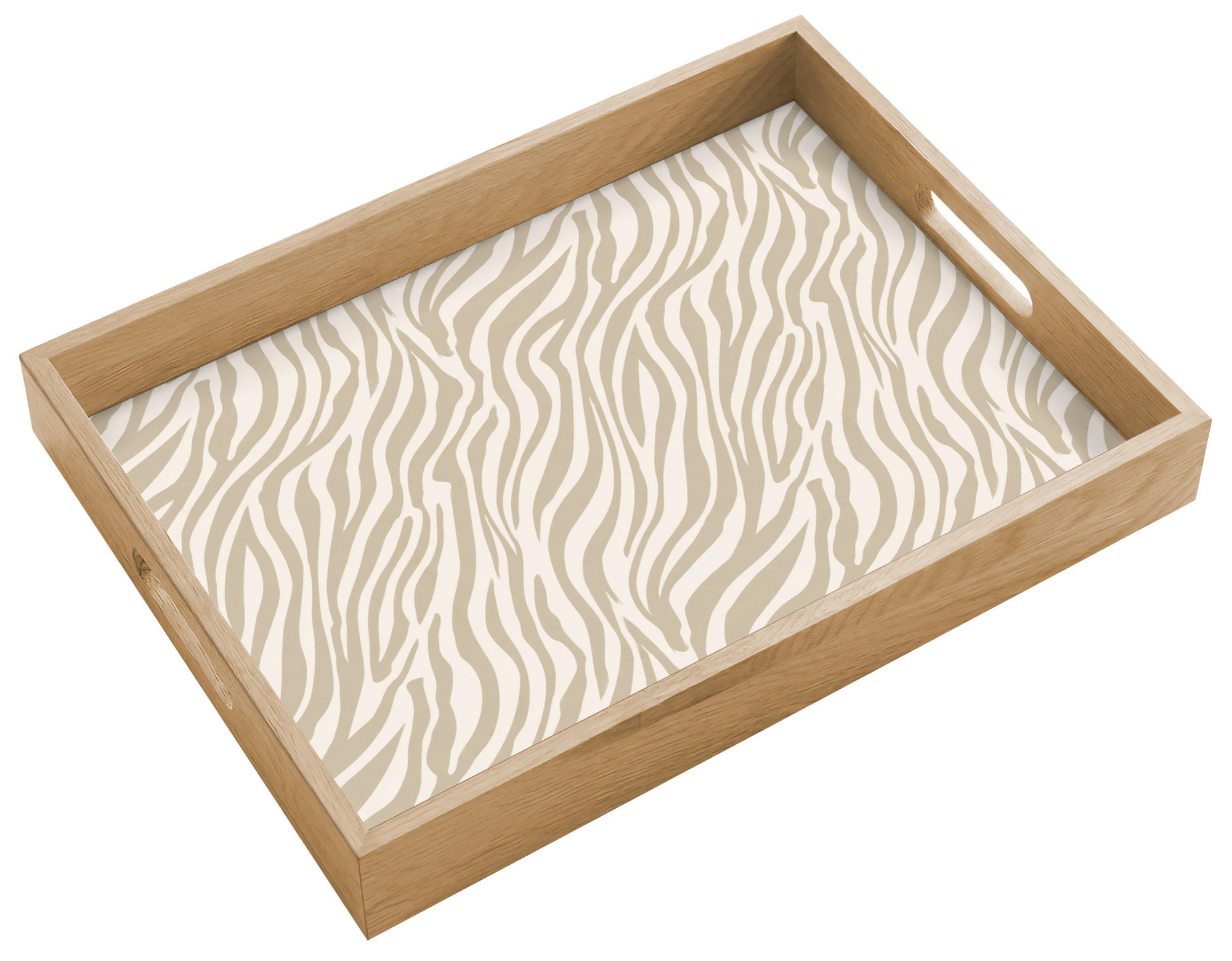 OnlyWow SERVÍROVACÍ PODNOS Zebra - vzor - béžová 40x30 cm