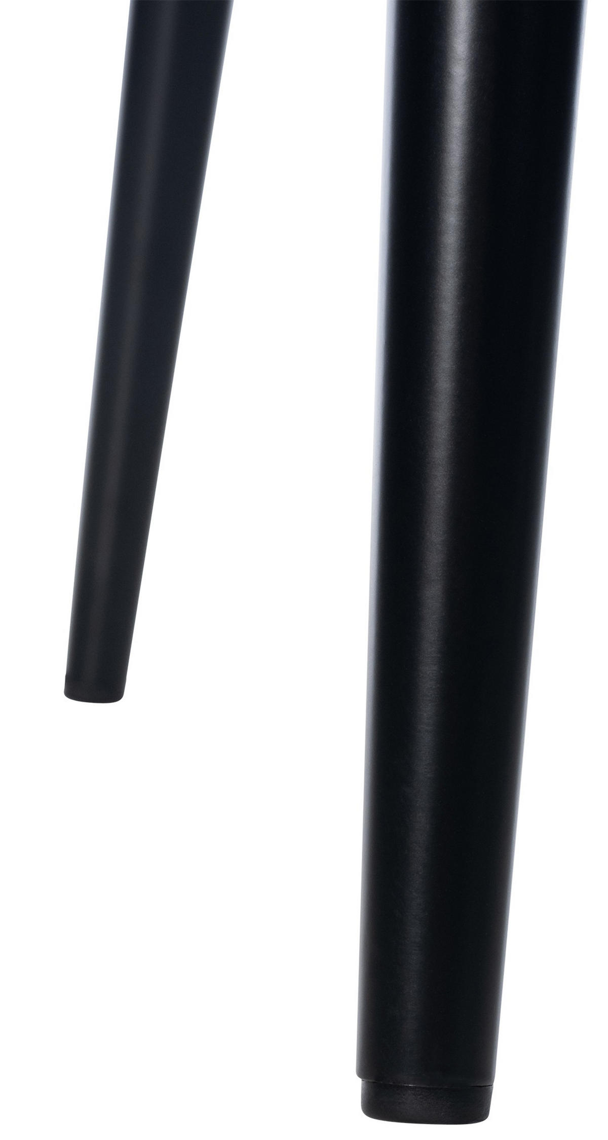 STUHL 4er Set Samt Grün - Schwarz/Grün, Textil/Metall (44/88/51cm) - CLP