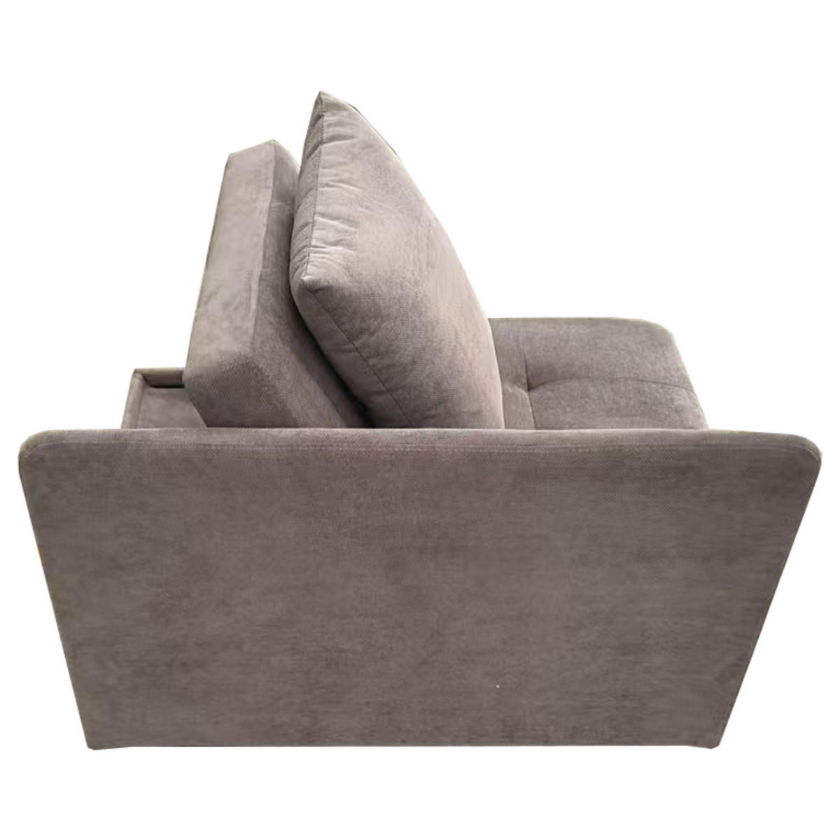 SOFABETT 177/68/65 cm Grau - Grau, Textil (68/65/177cm)