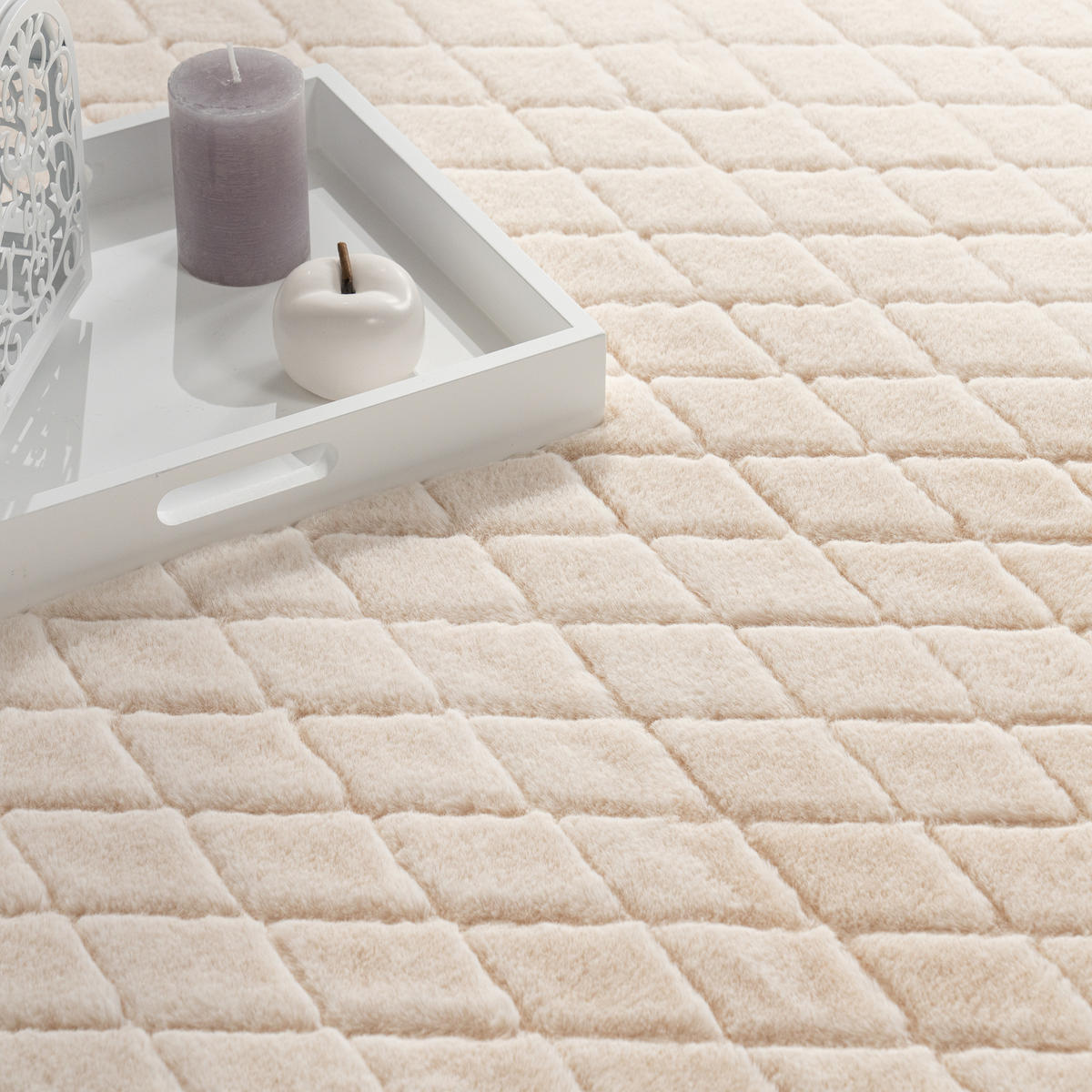 HOCHFLORTEPPICH 200/280 cm Arnheim 742 - Creme, Textil (200/280cm) - Paco Home