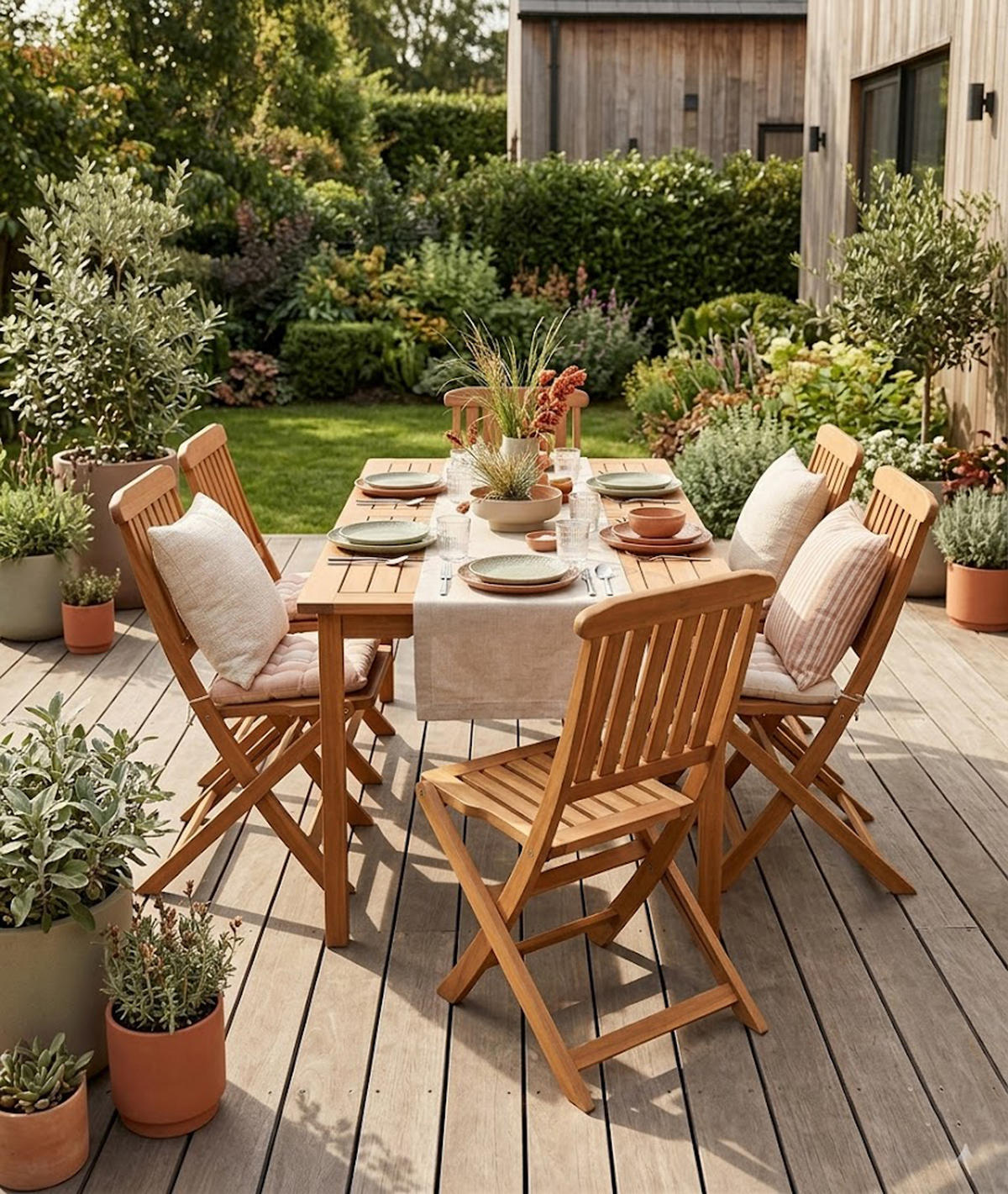 KLAPPSTUHL Capri - 2er Set - Braun, Holz (45/93/114cm) - TPFGarden
