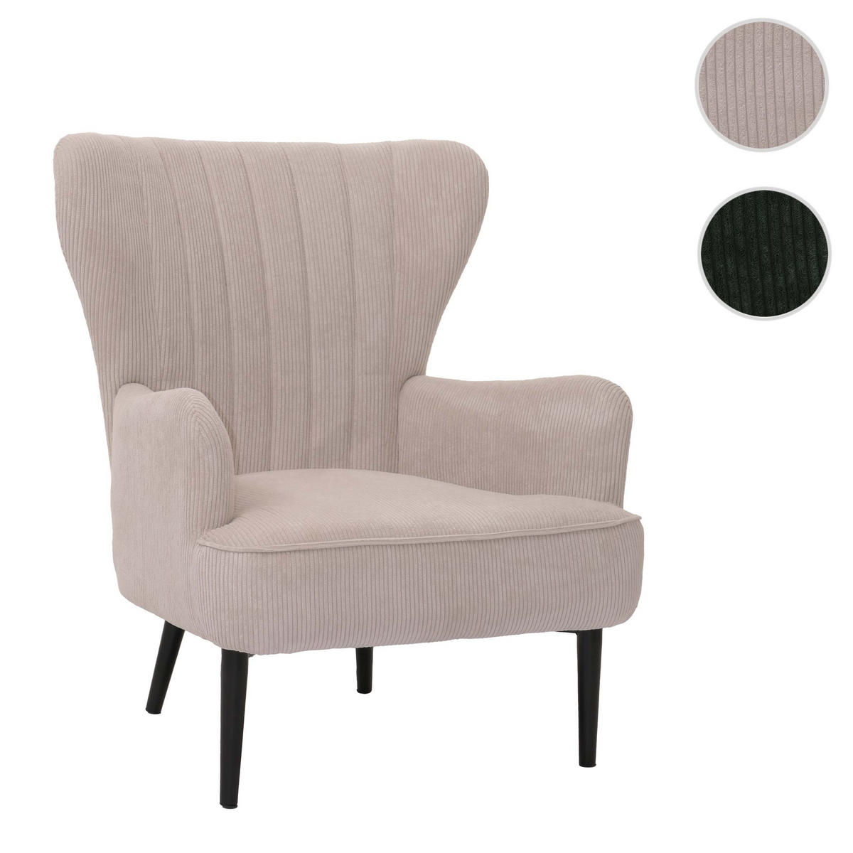 LOUNGE-SESSEL Beige - Beige, Textil (75/80/78cm) - MCW