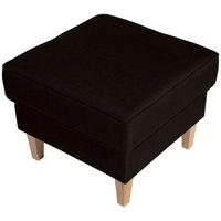 HOCKER Karlen Bezug Flachgewebe Buche natur / schoko - Dunkelbraun/Buchefarben, Kunststoff (53/45/53cm) - 58aufmkessel