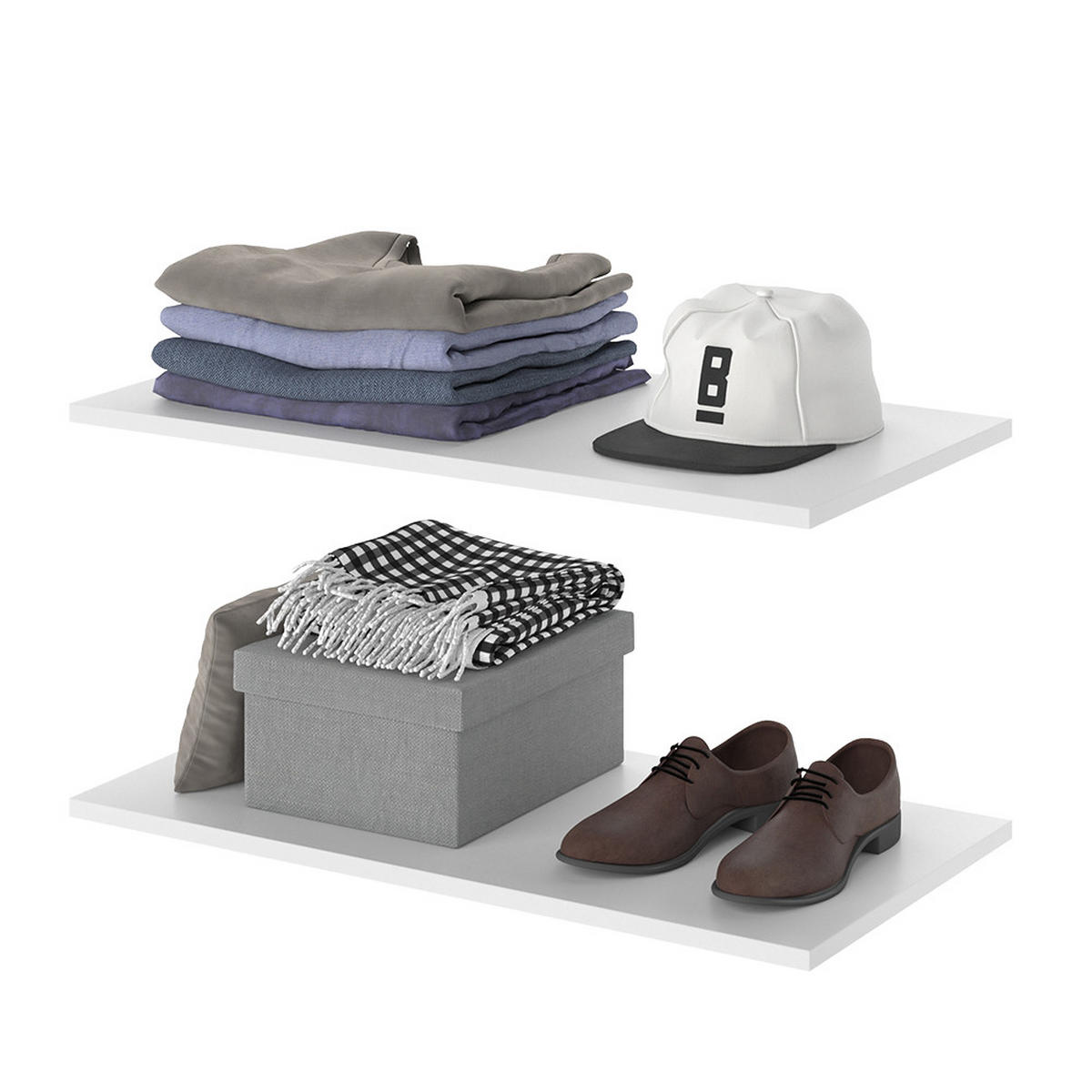 POLICE Claus Bílá - bílá, kompozitní dřevo (70.7/1.6/36.3cm) - Vicco