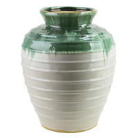 VASE Evro grün 36.5/36.5/44 cm Keramik - Grün, Keramik (44cm) - Mondex