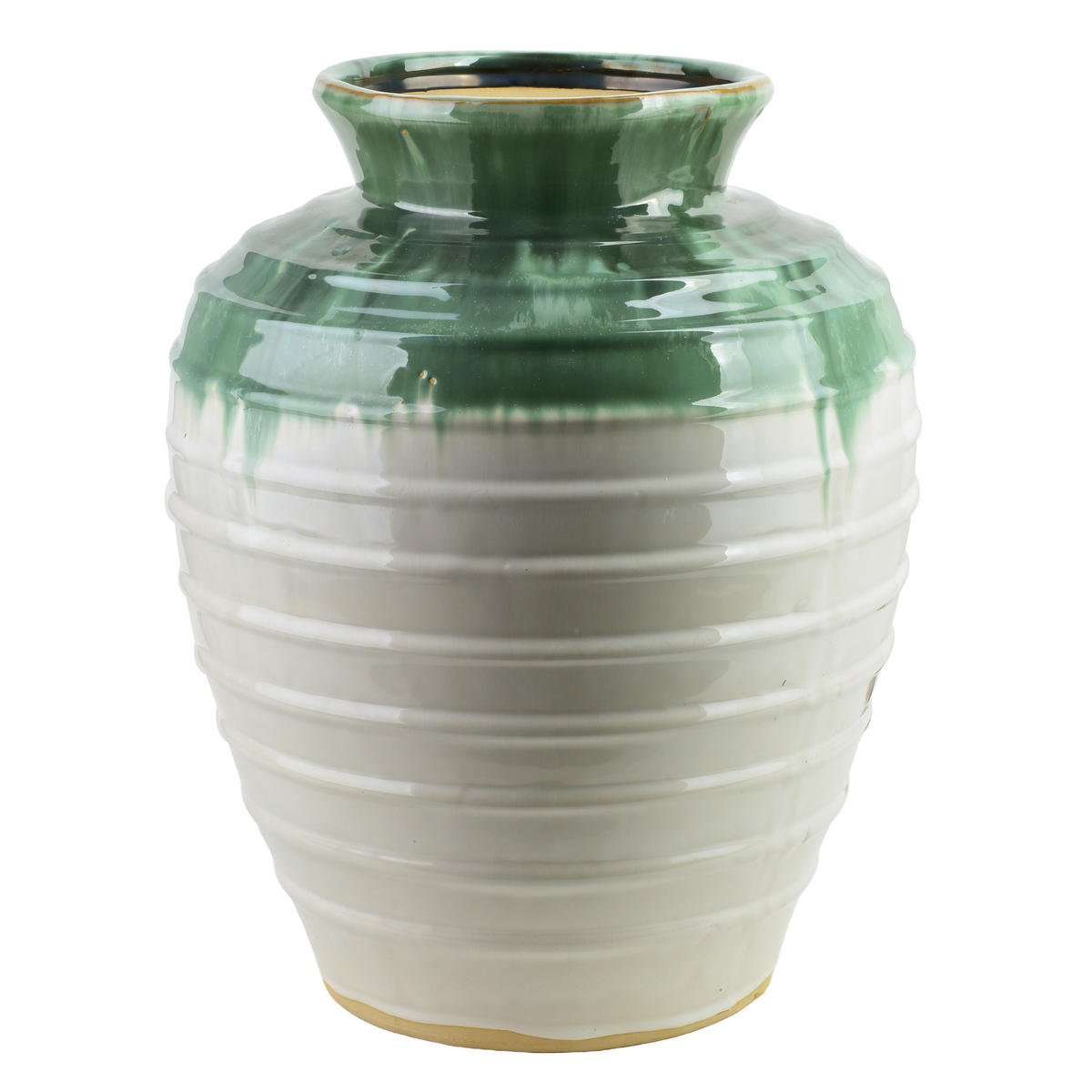 VASE Evro grün 36.5/36.5/44 cm Keramik - Grün, Keramik (44cm) - Mondex