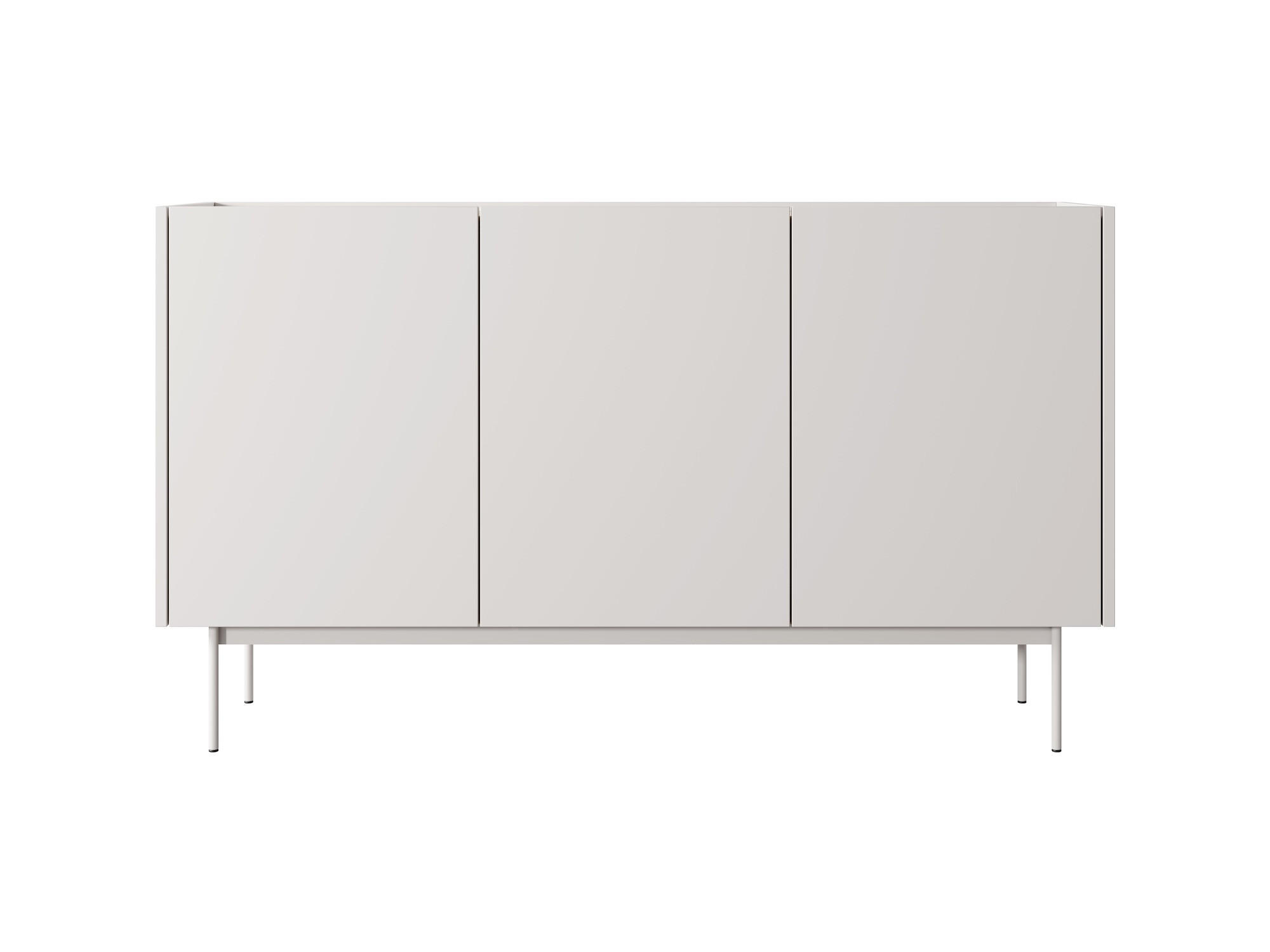 Feldmann-Wohnen Sideboard Creme, Hellbraun 144x83x37 cm