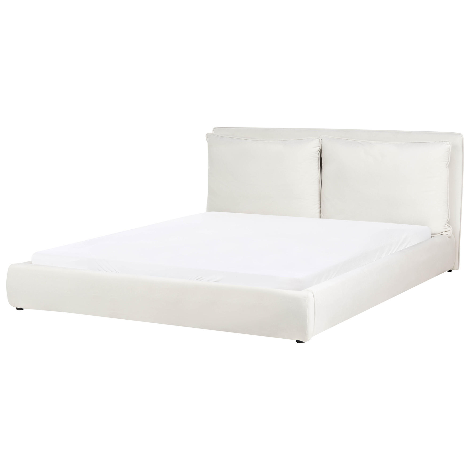 Beliani Wasserbett Creme 180x200 cm