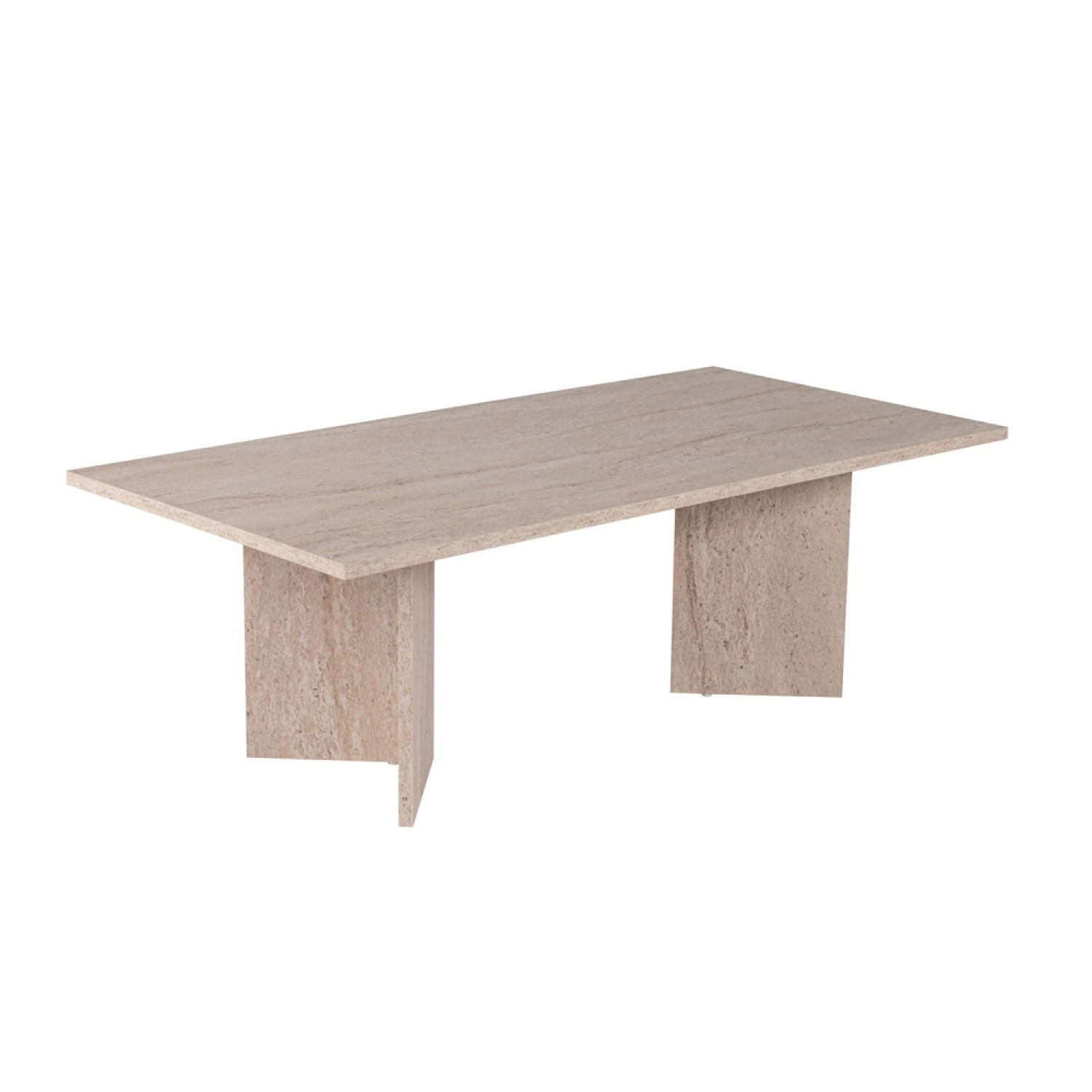 COUCHTISCH Topi Farbe Travertin Rechteckig - Grün, Holzwerkstoff (119/60/40cm) - Concept Usine