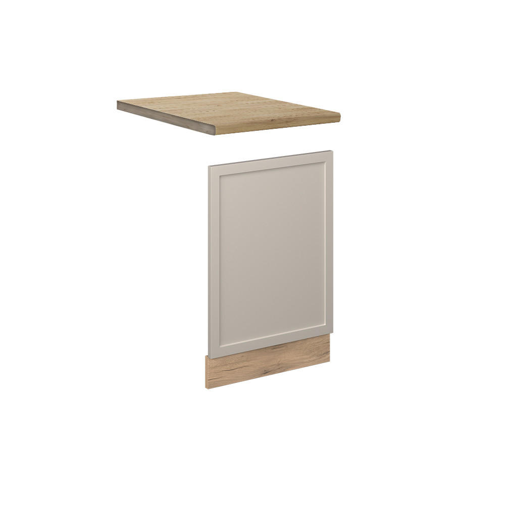 FRONTBLENDE Fame-Line GrauBeige 45 cm, AP Eiche - Honigeiche/Eiche Wotan, Holzwerkstoff (45/67.4/1.6cm) - Vicco