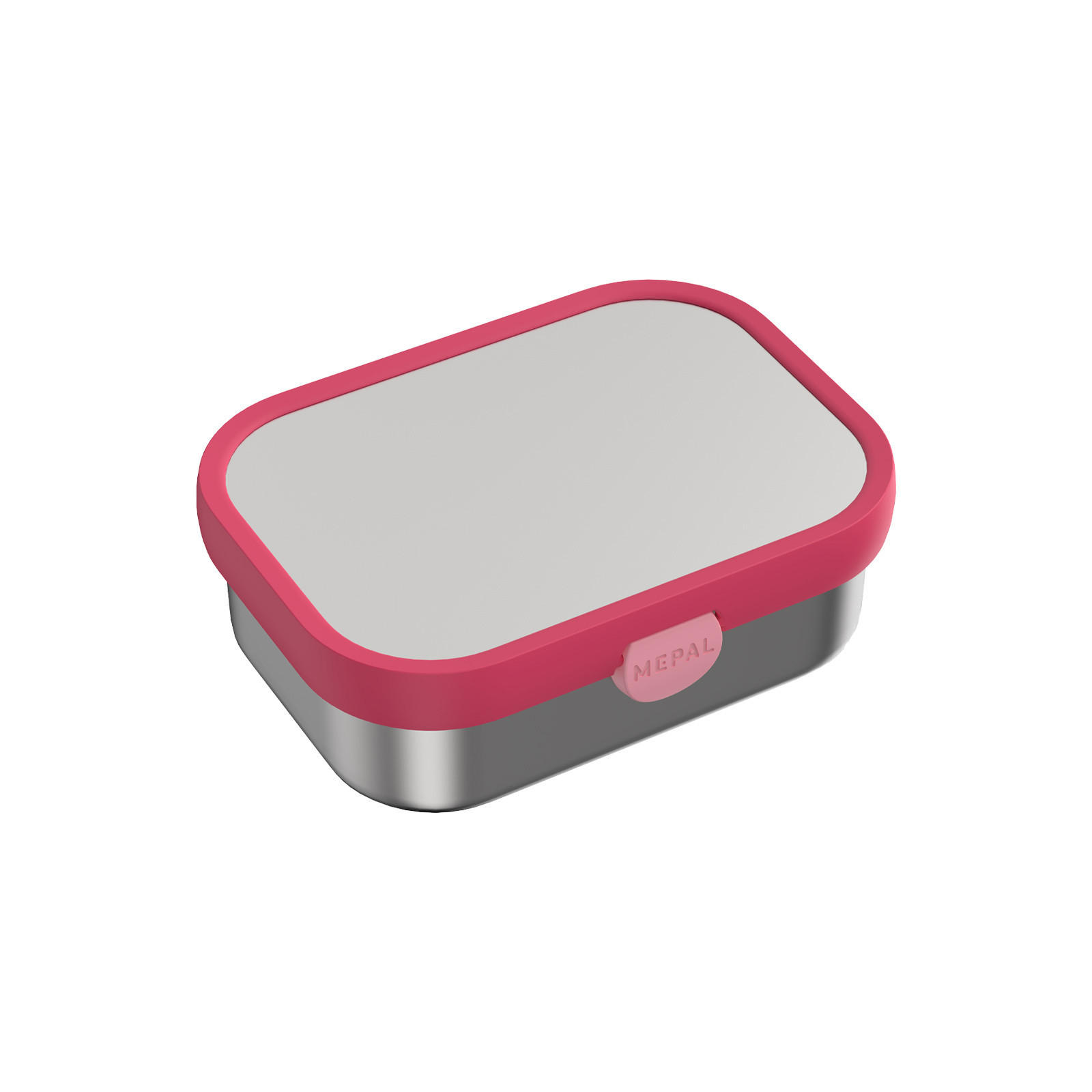 EDELSTAHL-BROTDOSE MIT GABEL Campus Cool Pink 18 x 13 cm - Pink, Kunststoff/Metall (13.2/6.1/17.8cm) - Mepal