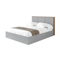 POLSTERBETT mit Bettkasten und Lattenrost, Bett mit Matratze H3/H4 - LILA 140x200 Grau - Alufarben, Holzwerkstoff/Textil (140/200cm) - ALTDECOR