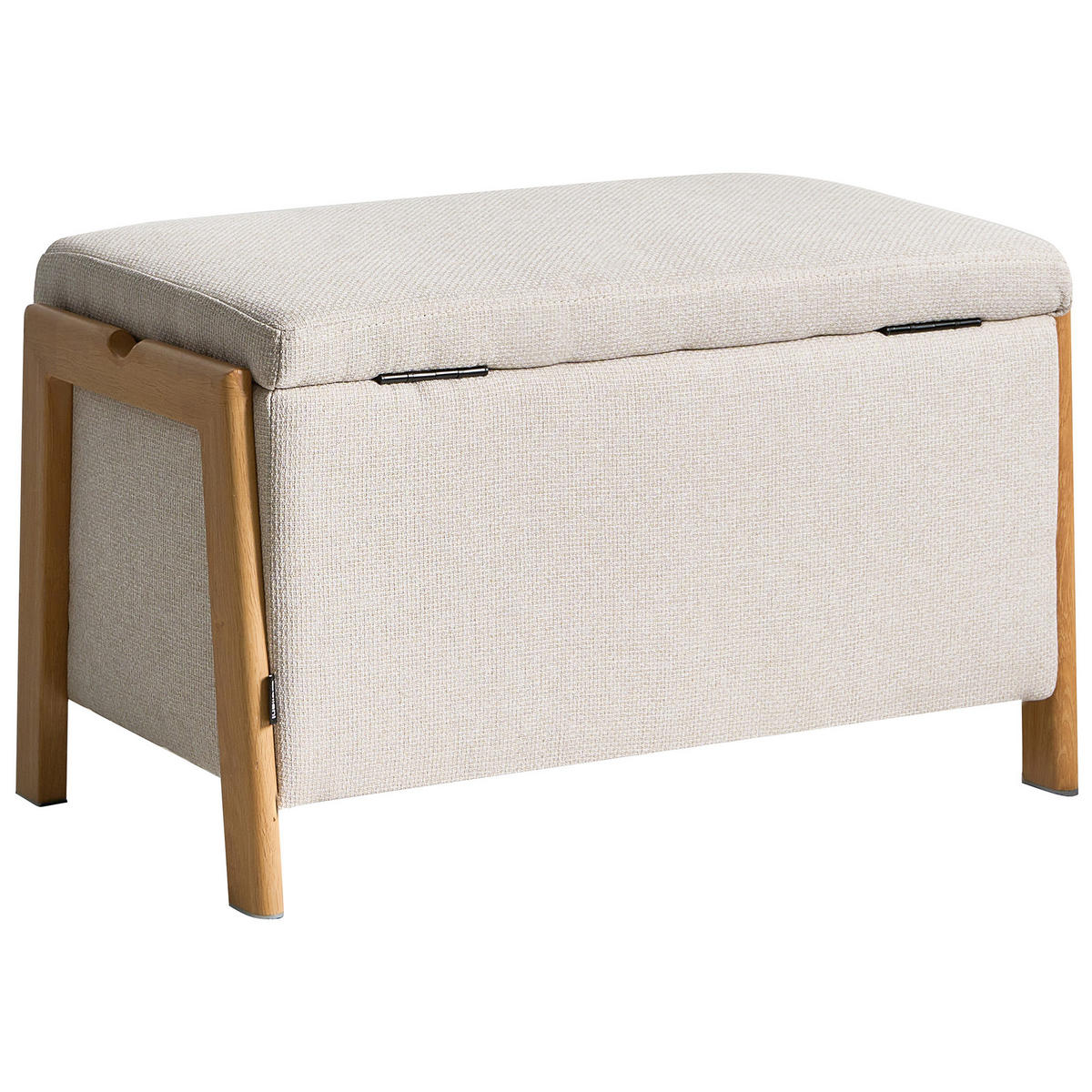 BANCĂ bej Edland - maro/bej, material textil (75/44/43cm) - Beliani