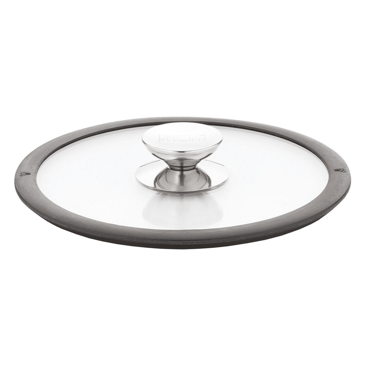 GLASDECKEL mit Silikonring, Transparent / Schwarz, 24 cm - Schwarz, Metall (10.39/10.24/1.18cm) - Berndes