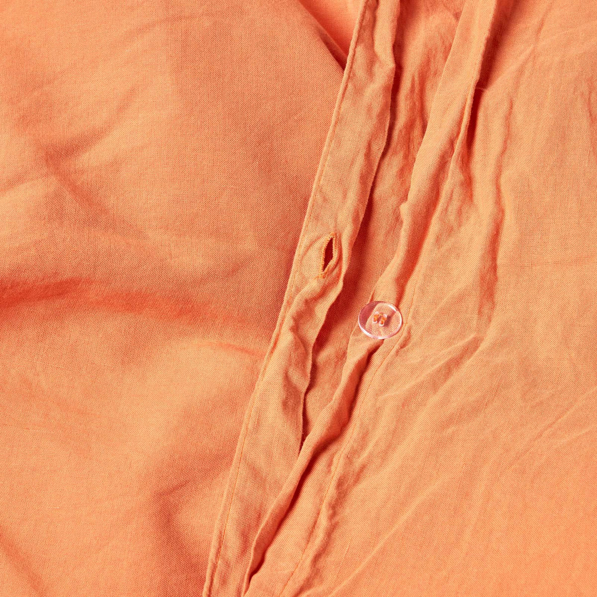 BETTWÄSCHE Leinen - Orange, Textil (230/220cm) - Homescapes