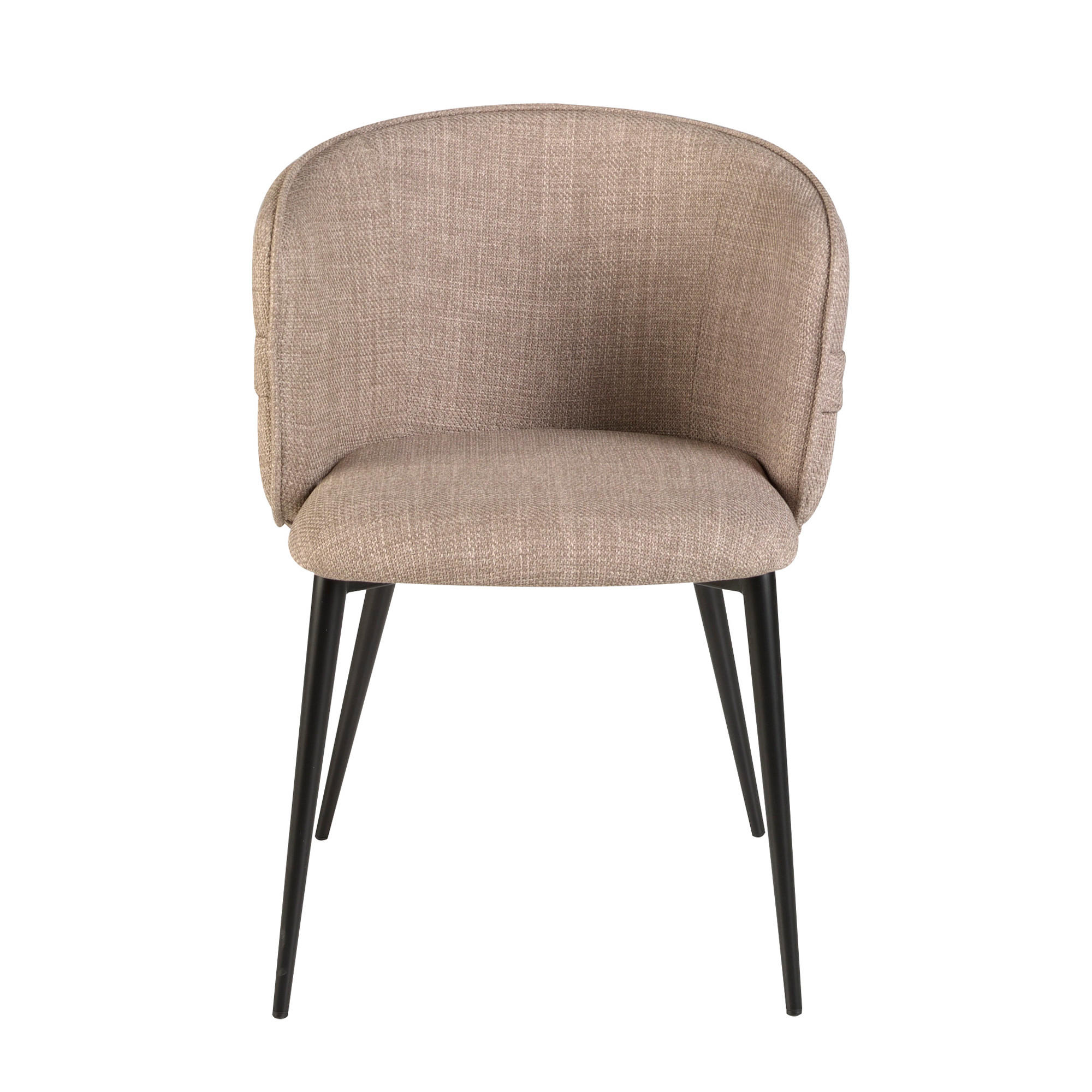 STUHL Braun Schwarz 58/58/77 cm - Schwarz/Braun, Textil (58/77/58cm) - ANGEL CERDA