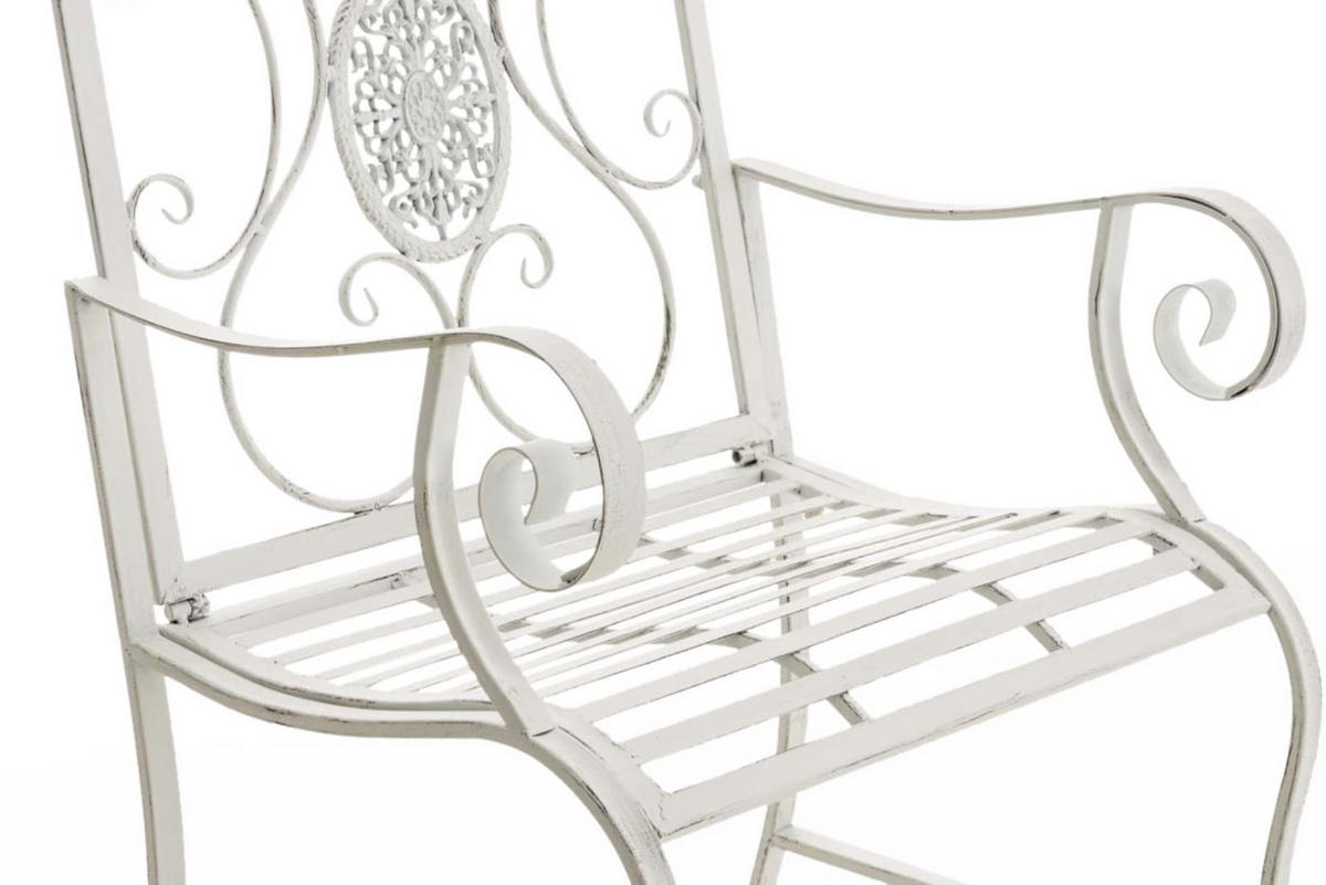 GARTENSTÜHLE Puncho - 2er Set antik weiß - Weiß, Metall (62/94/53cm) - TPFGarden