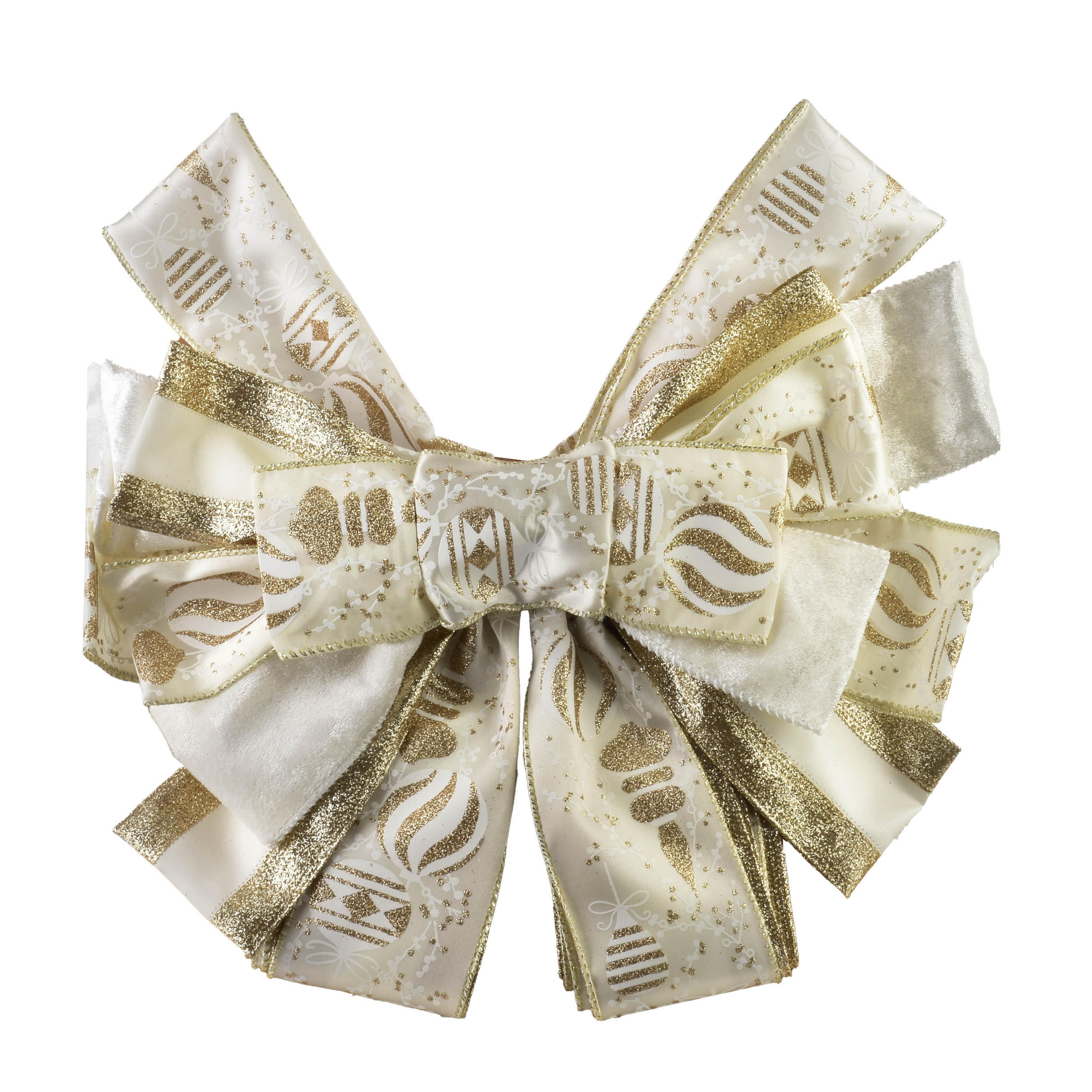 SCHLEIFE Santa Lila Beige 32x32x130 cm Kunststoff - Beige, Kunststoff (32/130/32cm) - Mondex