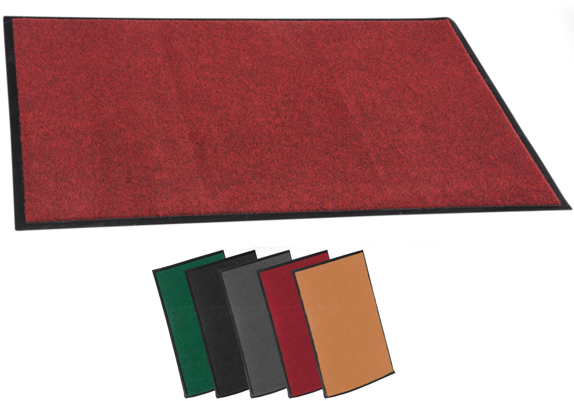 FUSSMATTE 60/40 cm Stoff rot - Rot, Textil (60/40cm) - CLP